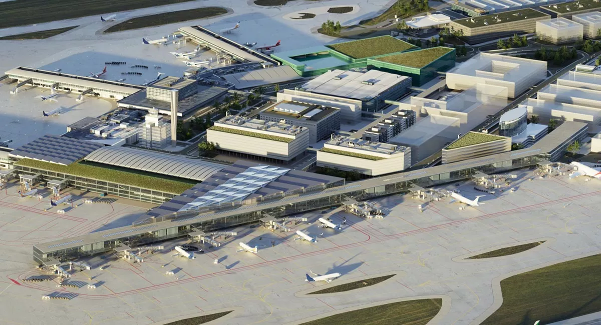 Vizualizace rozvoje letiště