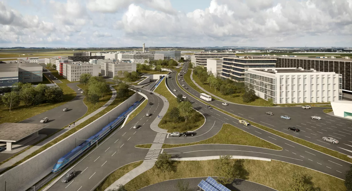 Vizualizace rozvoje letiště