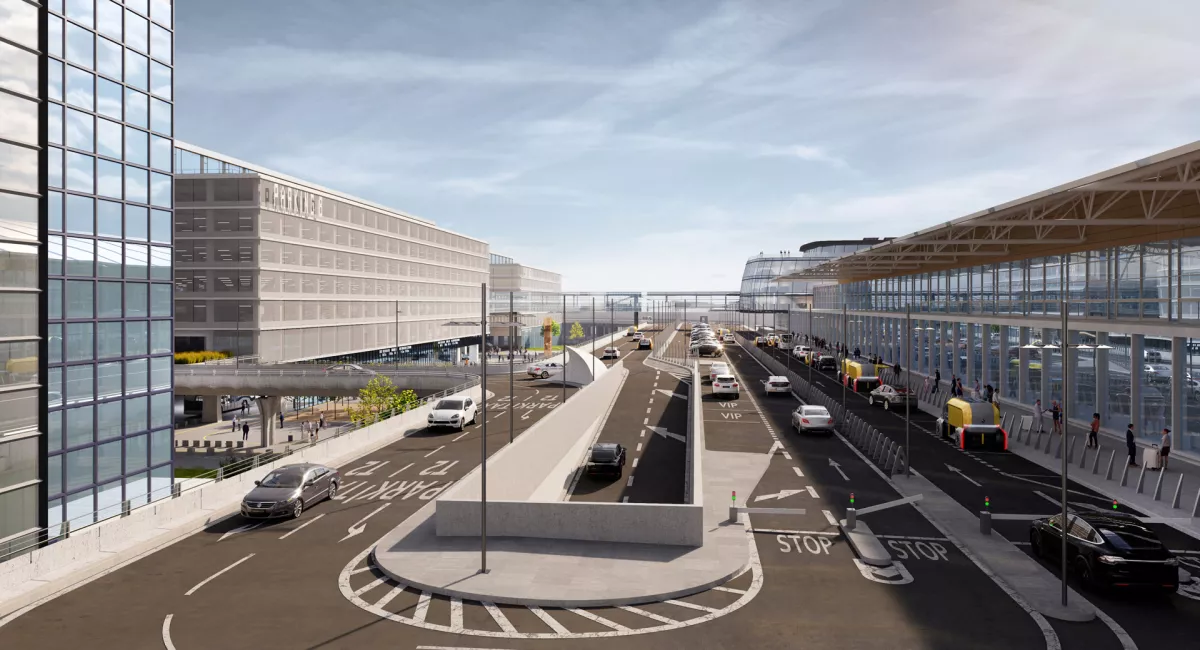 Vizualizace rozvoje letiště